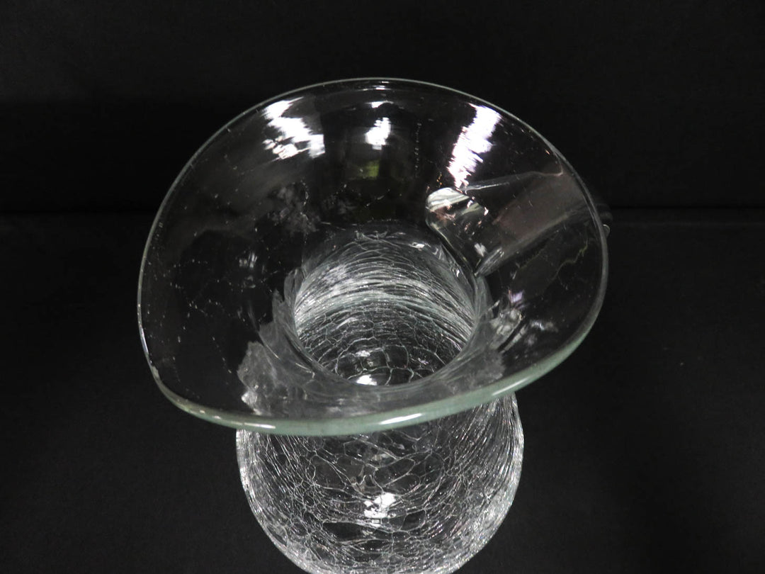 Crackle Glass Pitcher