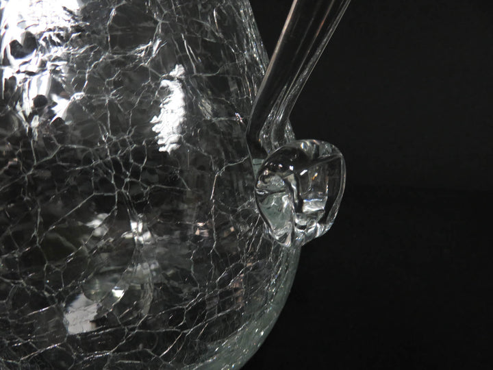 Crackle Glass Pitcher