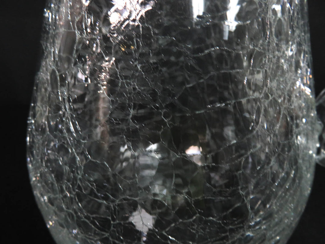 Crackle Glass Pitcher
