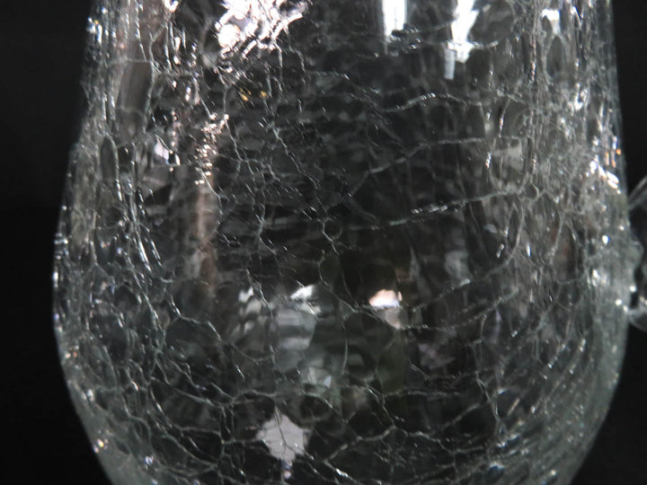 Crackle Glass Pitcher