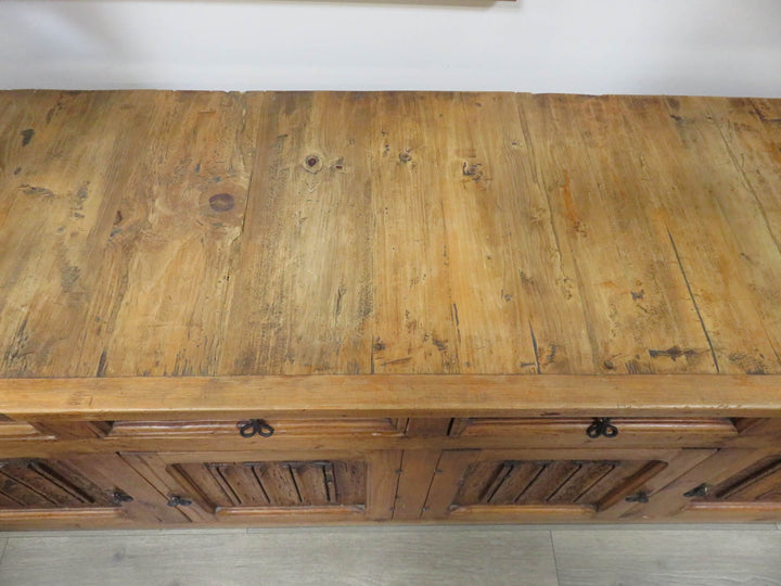 Rustic Knotty Pine Buffet Cabinet
