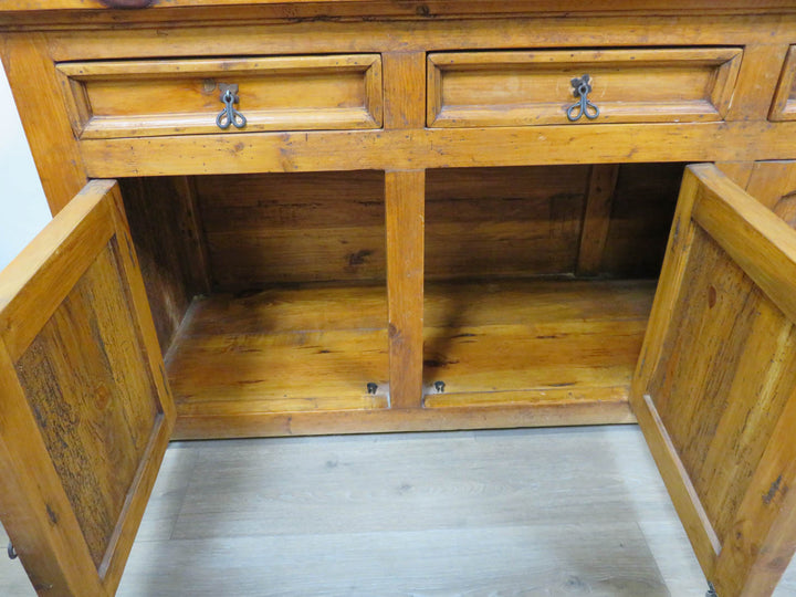 Rustic Knotty Pine Buffet Cabinet