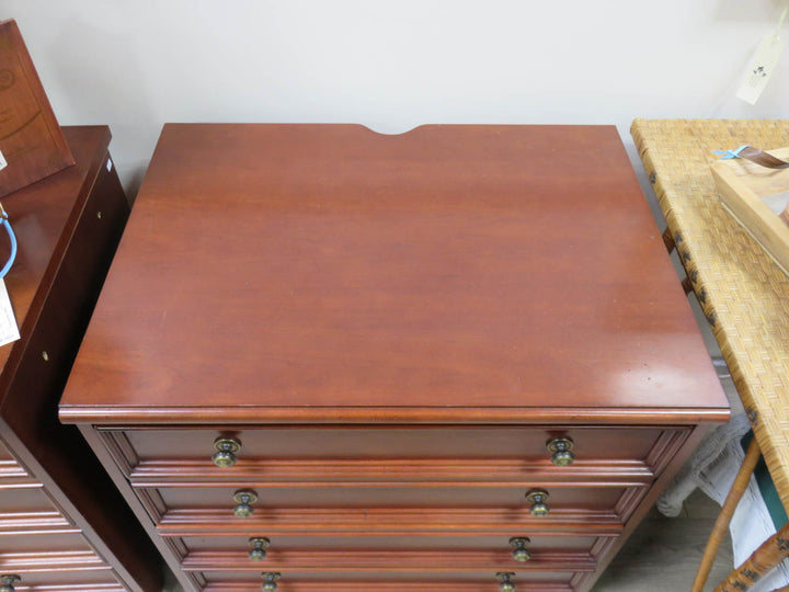 Dark Wood File Cabinet