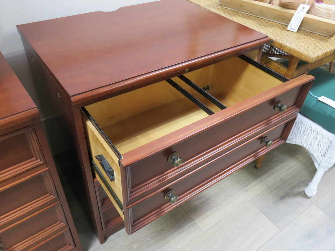 Dark Wood File Cabinet