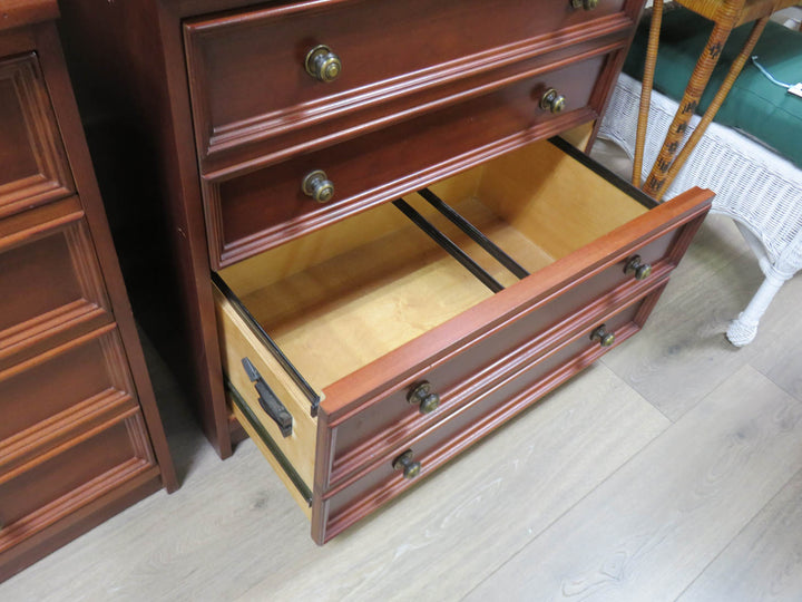 Dark Wood File Cabinet