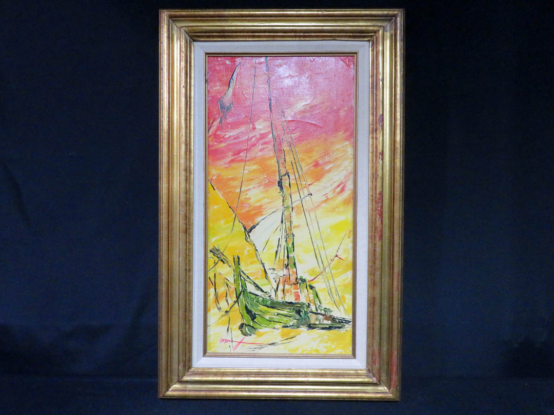 Sail Boat Oil Painting