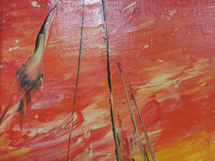 Sail Boat Oil Painting