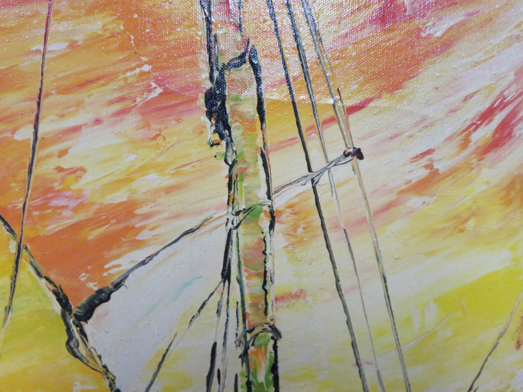 Sail Boat Oil Painting