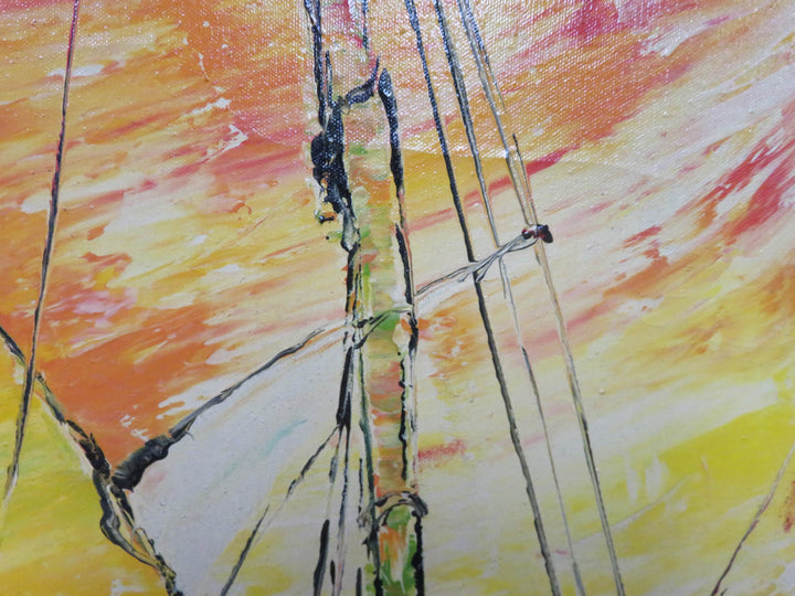 Sail Boat Oil Painting