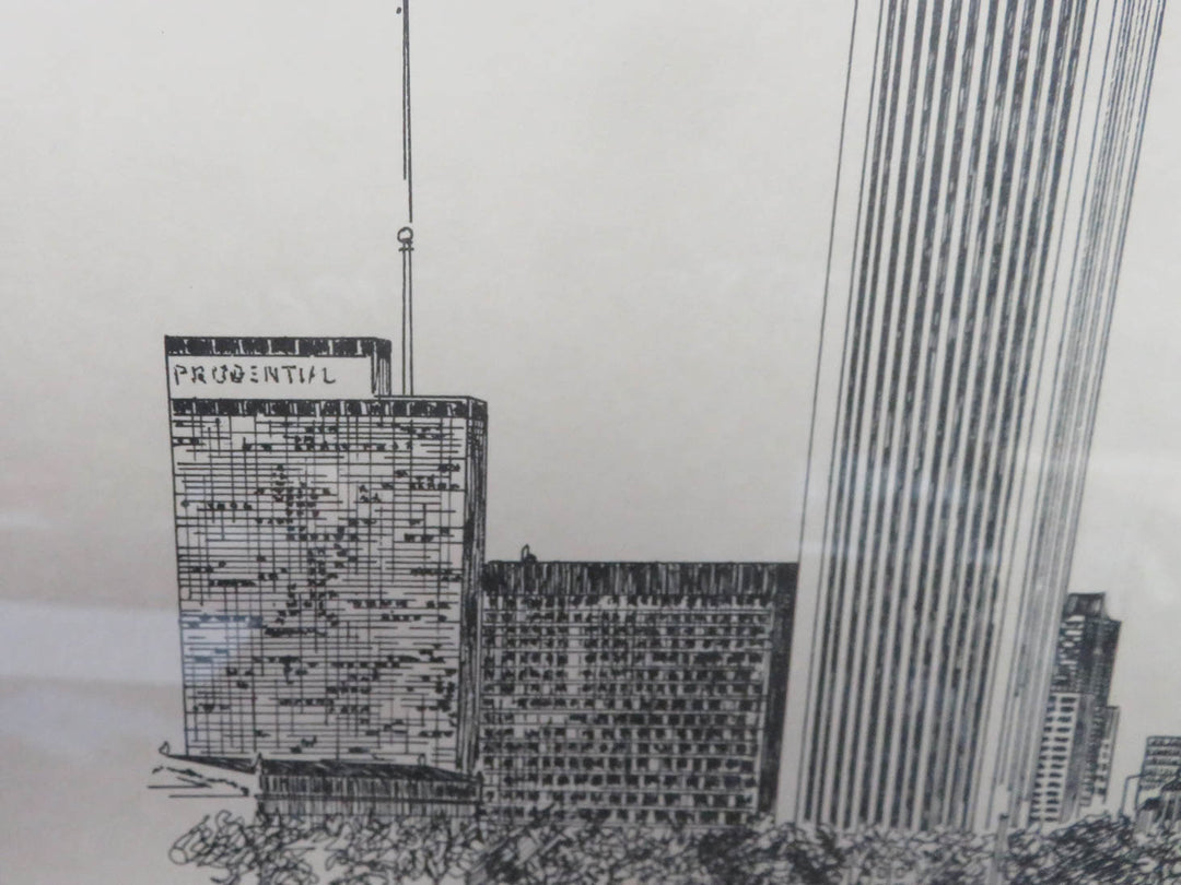 Vintage Chicago Skyline Print