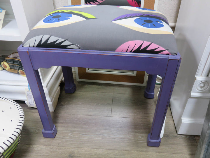Purple Upholstered Bench