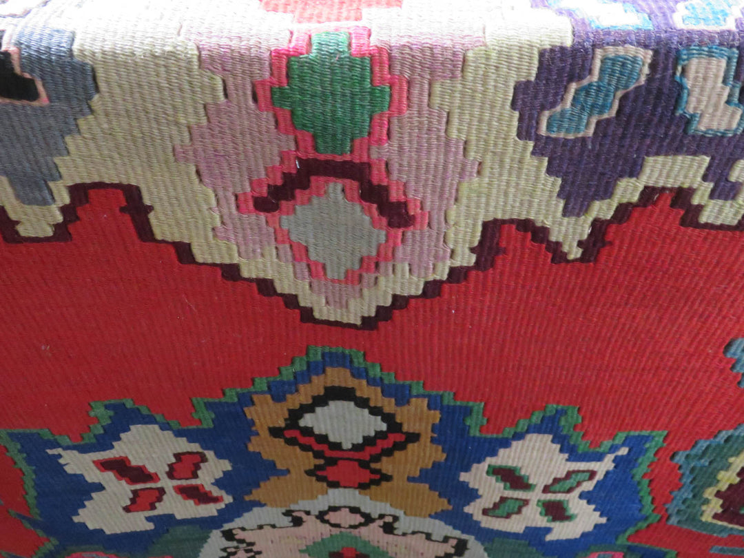 Red Kilim Area Rug