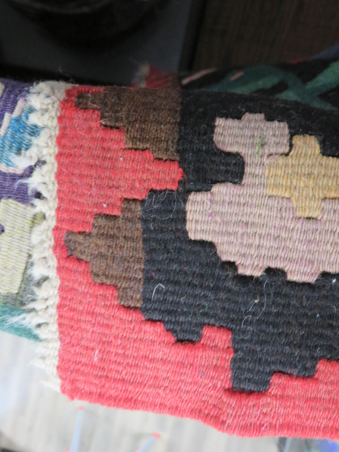 Red Kilim Area Rug