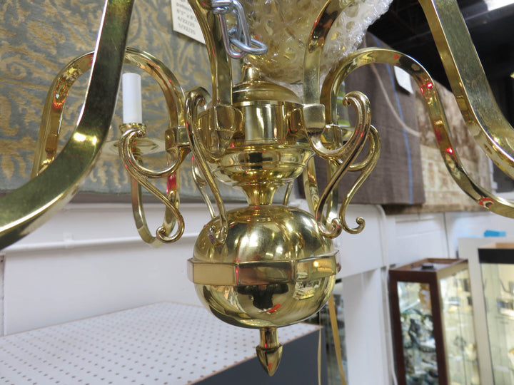 Polished Brass Chandelier