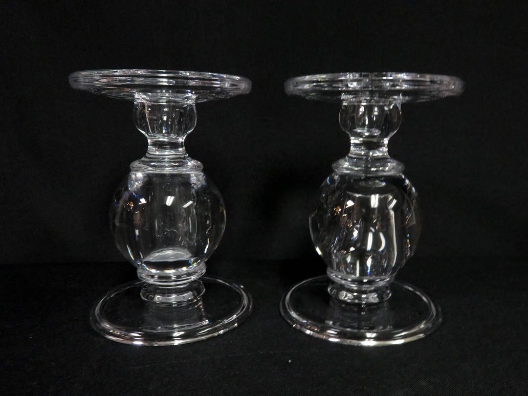 Glass Candleholders