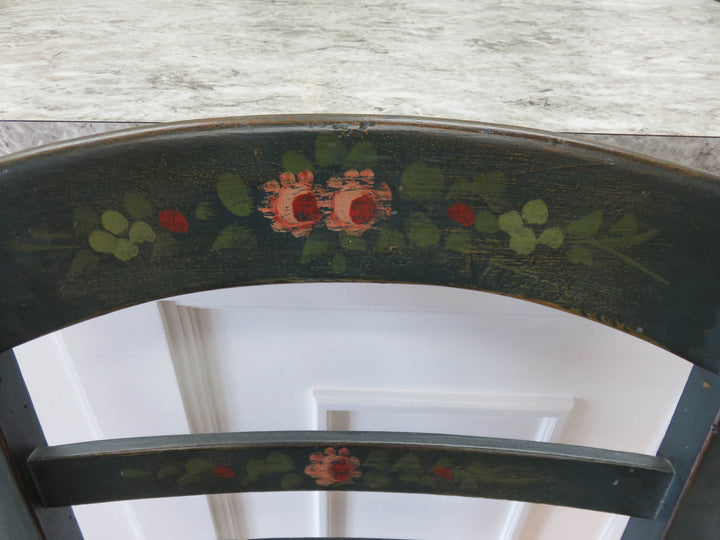Pair of Folk Art Painted Chairs