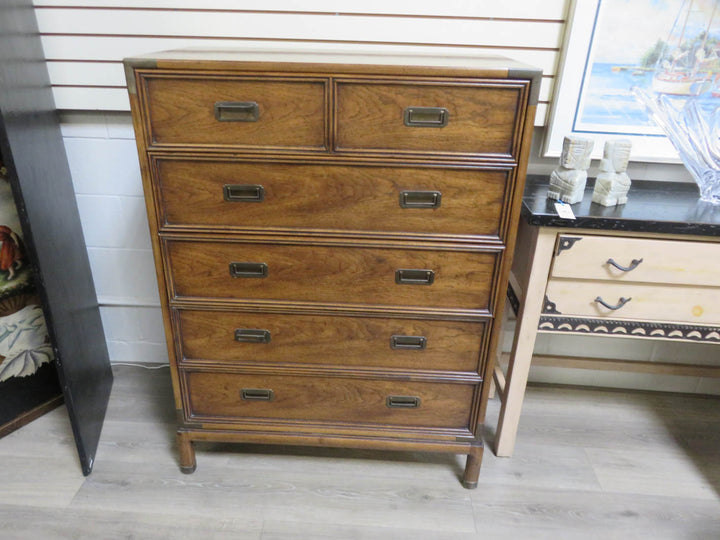 Henredon Campaign Style Highboy