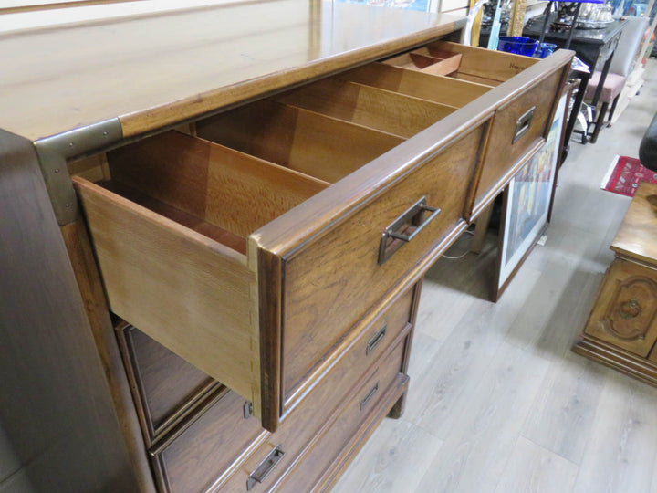 Henredon Campaign Style Highboy