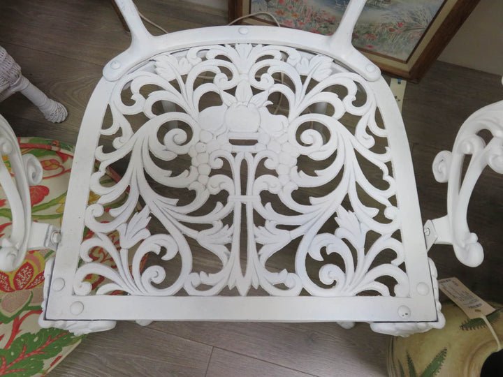 White Wrought Iron Chairs