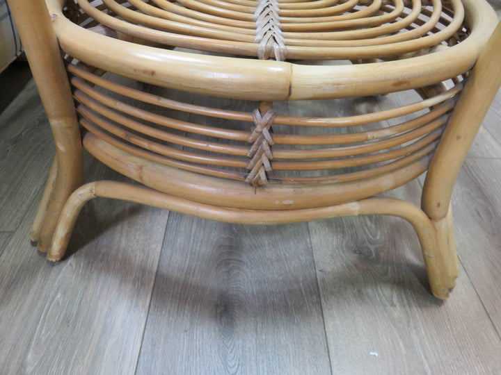 Round Bamboo Style Coffee Table