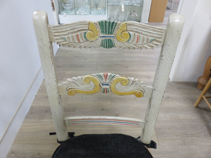 Four Painted Dining Chairs
