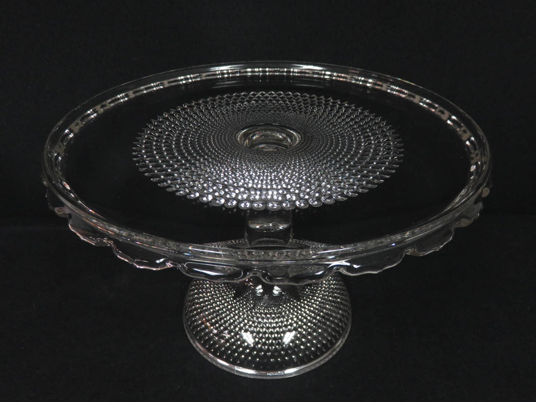 Pressed Glass Cake Stand