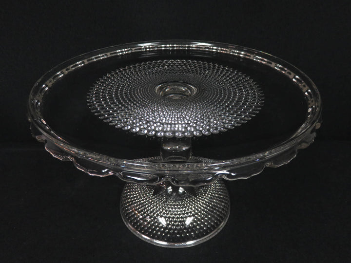 Pressed Glass Cake Stand