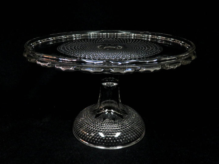 Pressed Glass Cake Stand