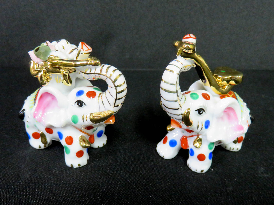 Polka Dot Elephant Figurines