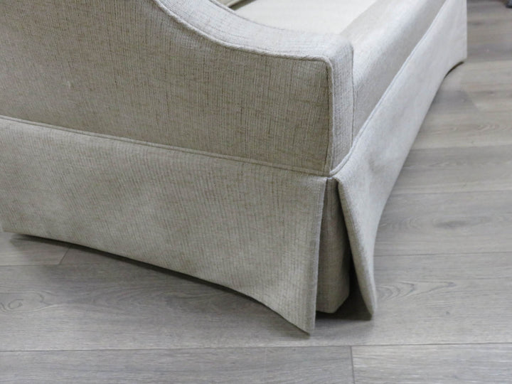 Upholstered Camelback Love Seat