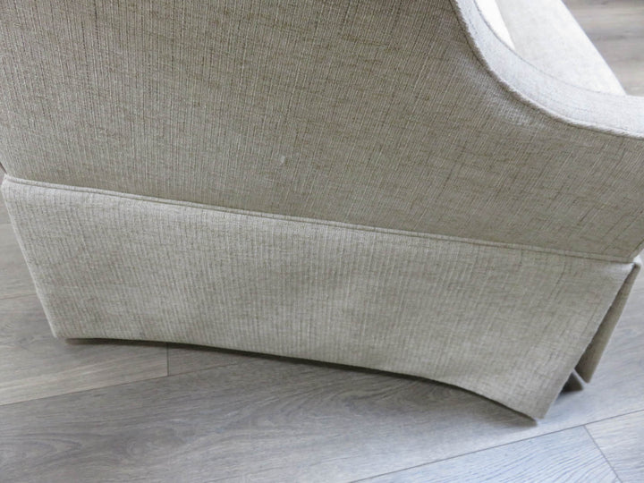 Upholstered Camelback Love Seat