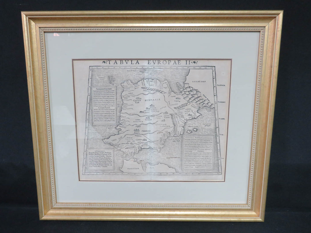 Antique Map Originally Published in 1540