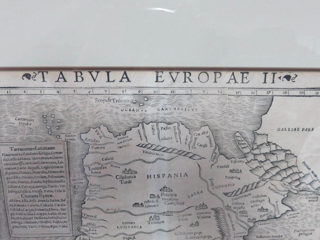 Antique Map Originally Published in 1540