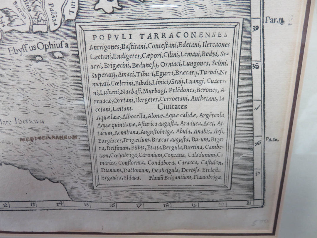 Antique Map Originally Published in 1540