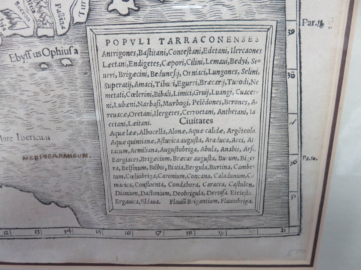 Antique Map Originally Published in 1540