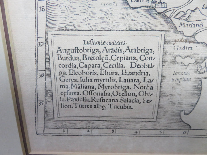 Antique Map Originally Published in 1540