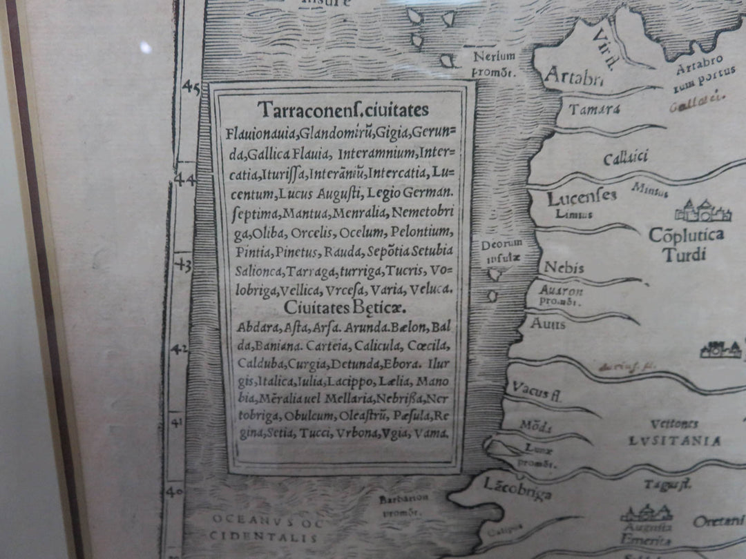 Antique Map Originally Published in 1540