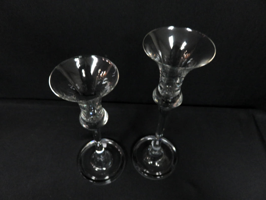 Glass Candlesticks