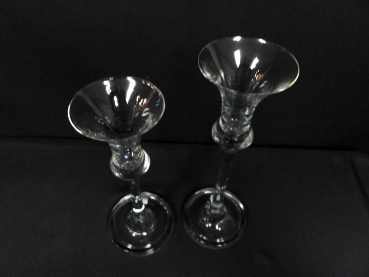 Glass Candlesticks