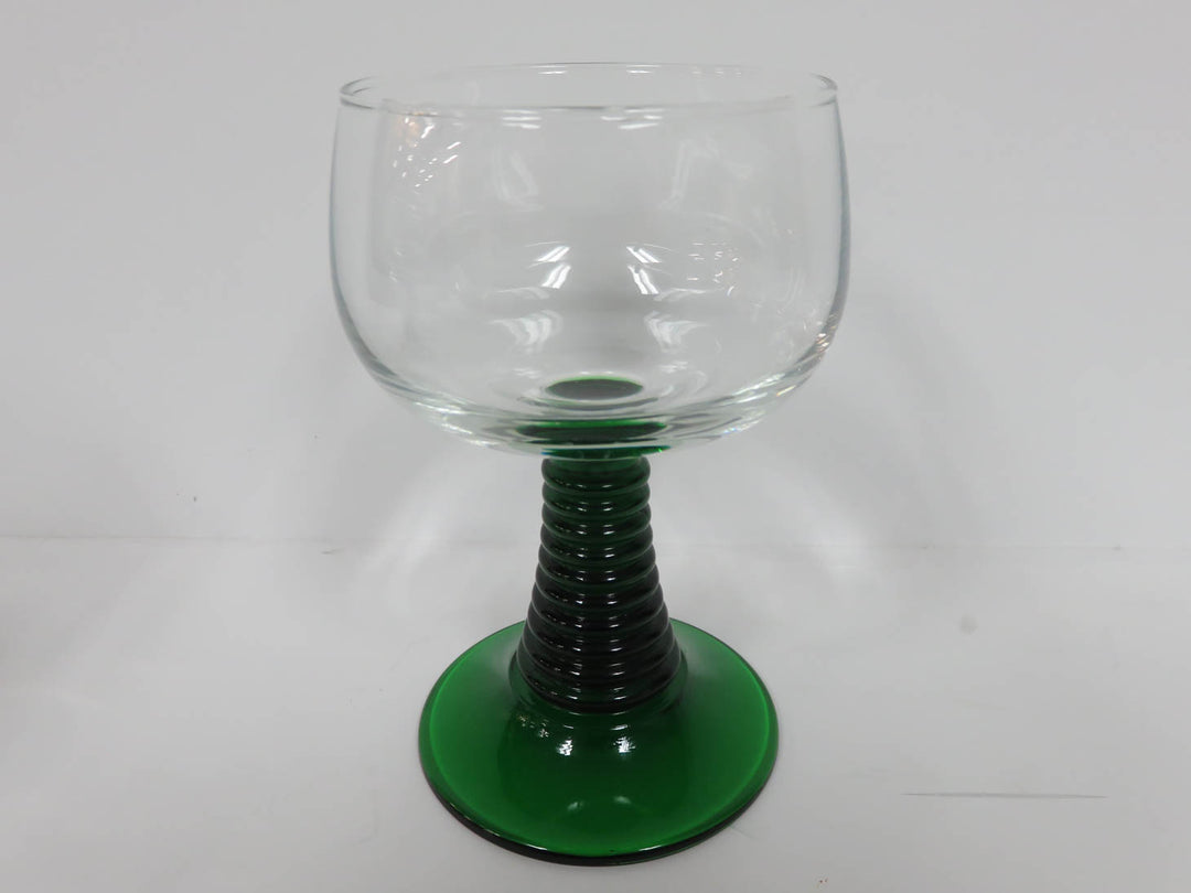 Pair Vintage Wine Glass