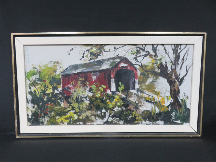 Covered Bridge Oil Painting by Murdoch