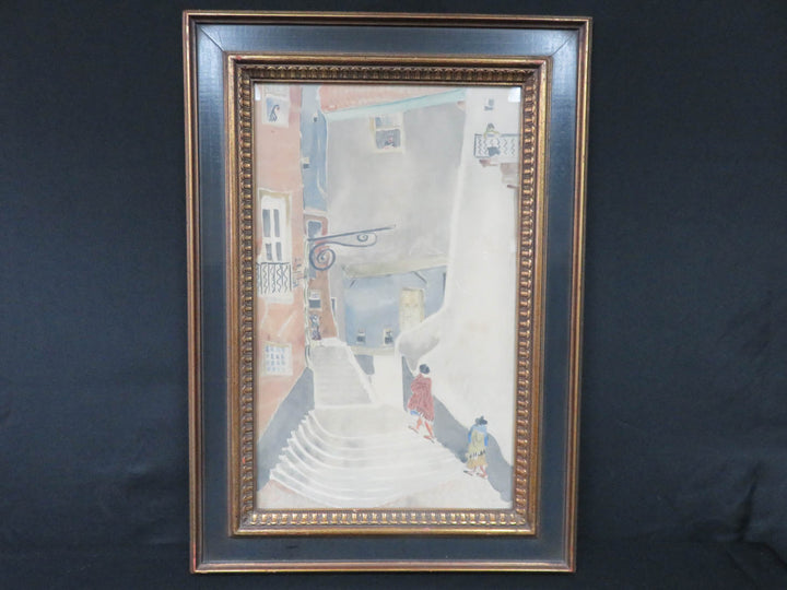 Street Scene with Stairway