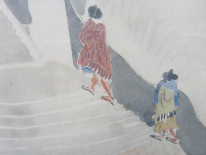 Street Scene with Stairway