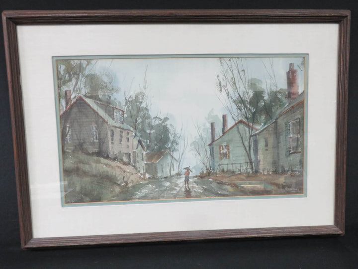 Winter Street Scene Print