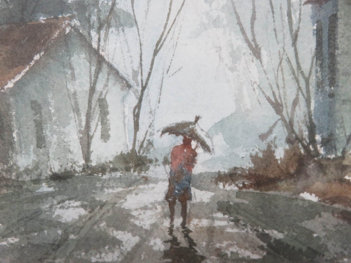 Winter Street Scene Print