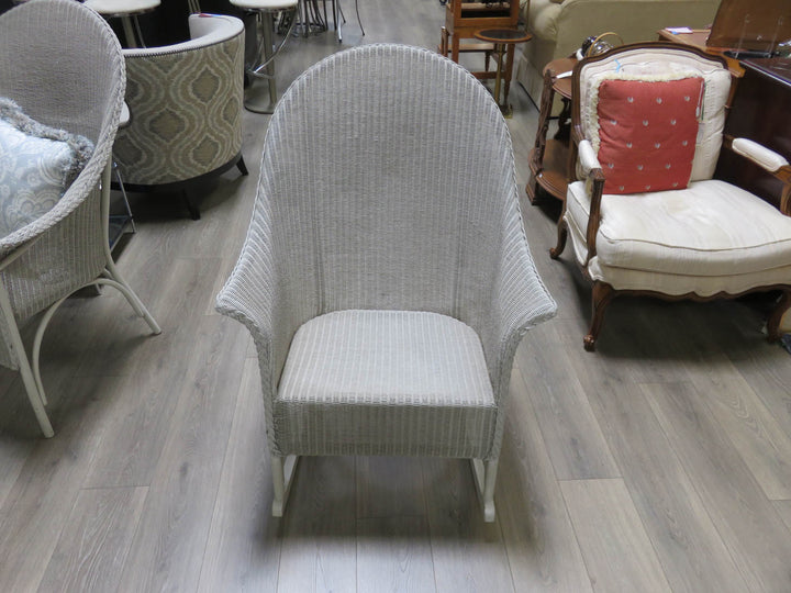 Lloyd Flanders Gray Wicker Rocking Chair
