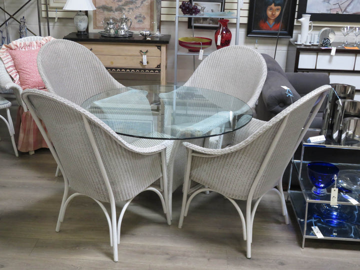 Lloyd Flanders Gray Wicker Dining Set