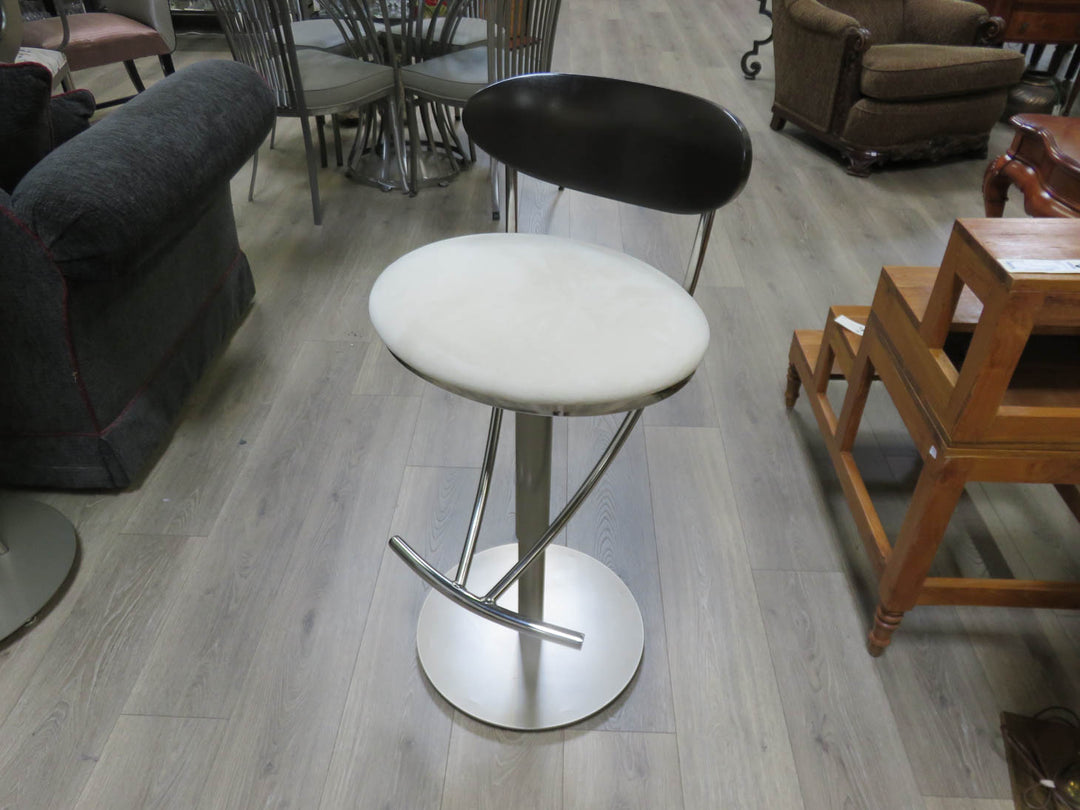 Chrome & Glass Cafe Table with Two Chairs