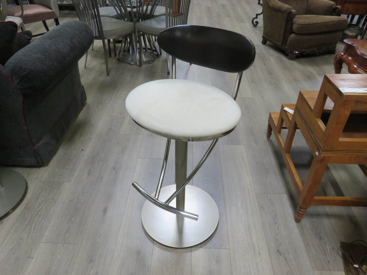 Chrome & Glass Cafe Table with Two Chairs