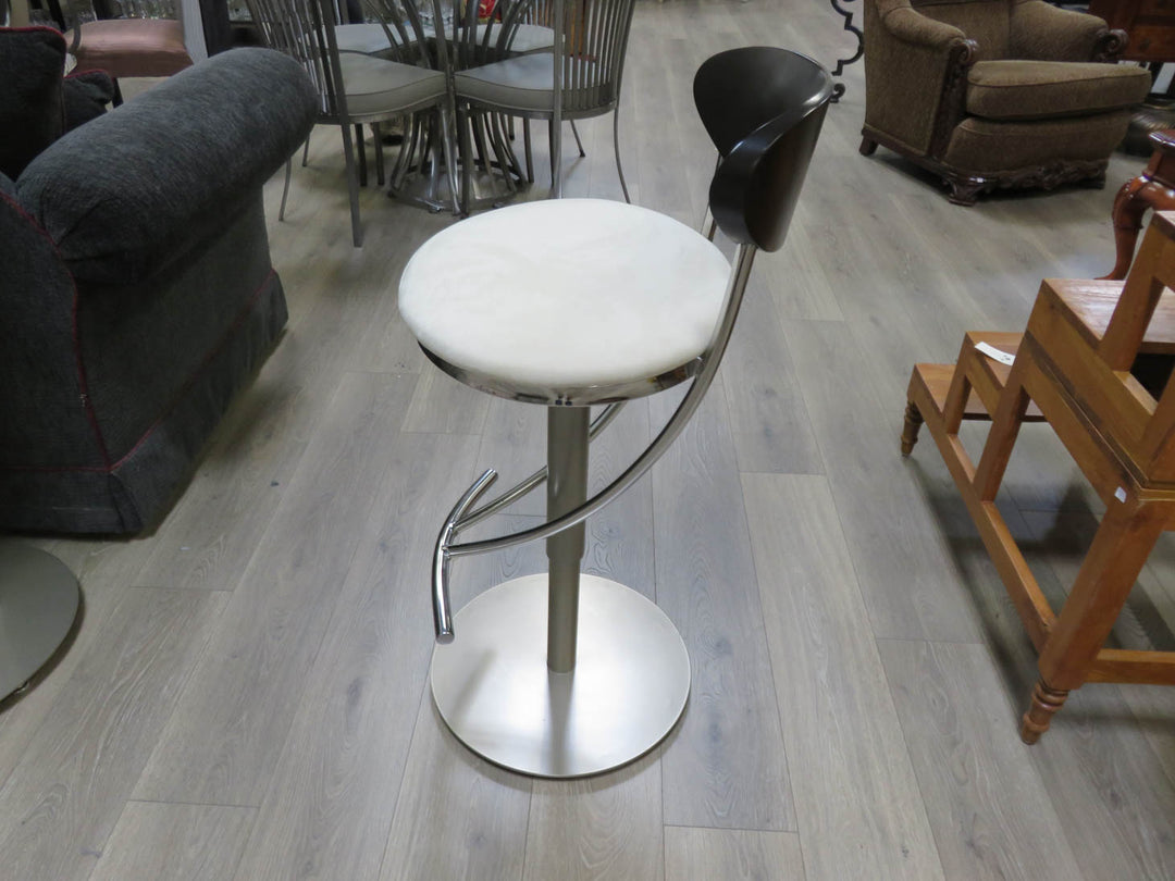 Chrome & Glass Cafe Table with Two Chairs